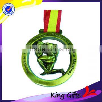 Custom 3d human body anti-gold plated medal for sale