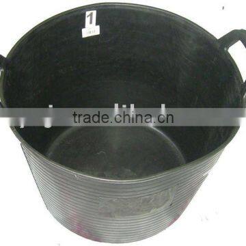 Garden tool buckets,black plastic buckets,PE tubs,Super plastic trough