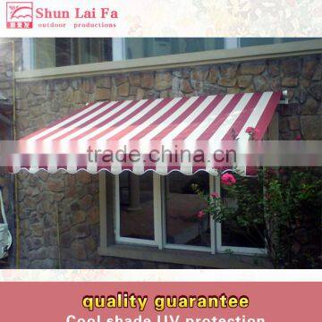 Fashionable 12 Ft Stripe Grape Sunsetter Retractable Awning For Pergola Australia