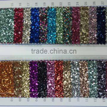 2016 New Design Shining Lace Glitter PU Synthetic Leather Quality Choice photo-2