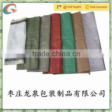Pe sandbags for construction use, pe woven bags with attached string