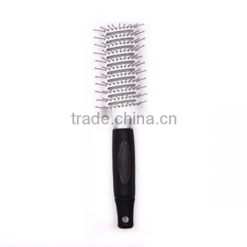 Vent hair brush with plastic handle