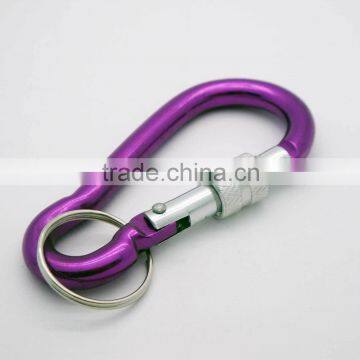 ALUMINUM CARABINER W/LOCK