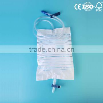 2000ml Cross Valve Adult Drainage Bag