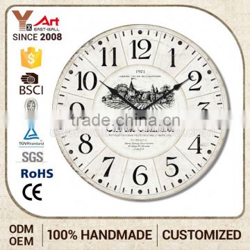 Manufacturers Retro Mdf Quart Wall Clock