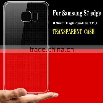 Low price china mobile phone cover Ultra-thin 0.3mm transparent tpu cover for samsung galaxy s7 edge                        
                                                Quality Choice