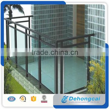 Glass Safety Hot Galvanized Residential Wrought Iron Fence Railings