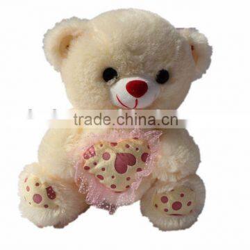 plush valentine bear with heart bear toys bear gift