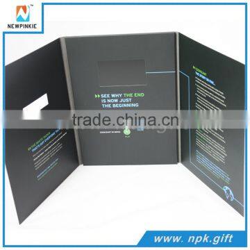 2016 New Business Gift Paper Invitation Card 7 Inches Lcd Digital Video Brochure photo-4