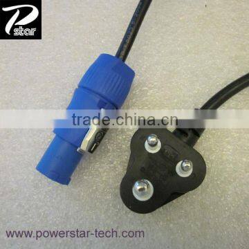 south africa standard power cord with powercon