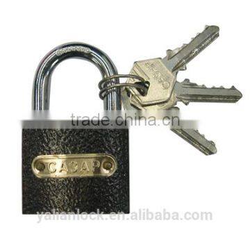 Russia Weatherproof plastic plated black iron padlock                        
                                                Quality Choice