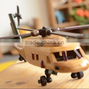 wooden aircraft plane model