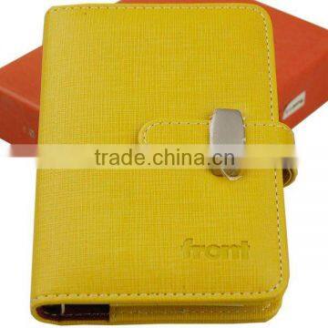 Wholesale PU yellow note book for school