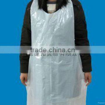 Smooth disposable LDPE plastic apron colored