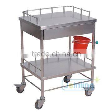 Stainless Steel Treatment Trolley With Drawer