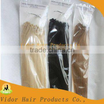 2013 beauty factory wholesale price remy virgin micro ring extension