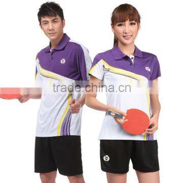 Cheap table tennis uniform,badminton/volleyball jersey,2015 jersey grade original