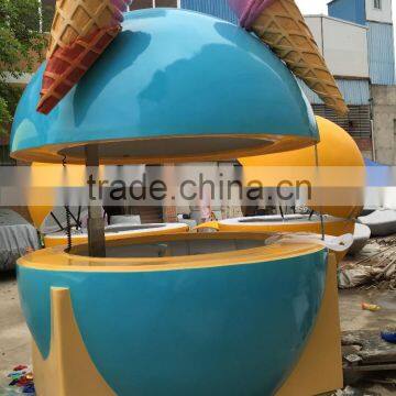 ice cream bar kiosk fashionable design for decoration, shopping mall, shave ice