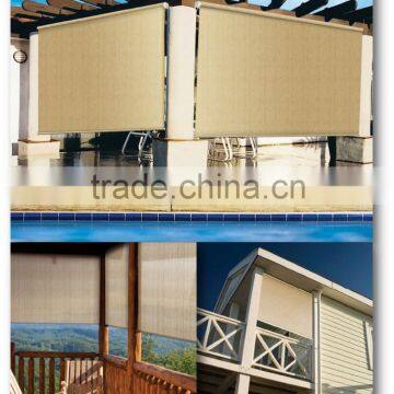 Factory price 100% HDPE kniting fabric gazebo spring roller blind