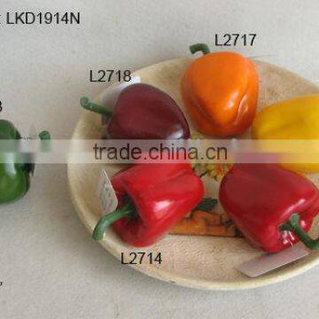 2015 Artificial Fake Vegetables 3*4" Artificial Polyfoam Pepper House Decoration factory making