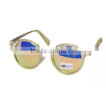 2016 new style high quality sunglasses with metal and plastic combination frame