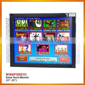 Open Frame 19 Inch IR Touch Screen Game Monitor For POG / WMS