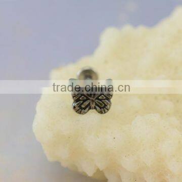 Casting Butterfly Shaped Lip Piecing Body Jewelry Fashion Screw Fit Lip Stud Rings Labret photo-4