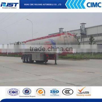 CIMC 45 m3 Tri Axle Fuel Tank Semi Trailer/aluminum Alloy Tanker/liquid Tanker Semi Trailer photo-2