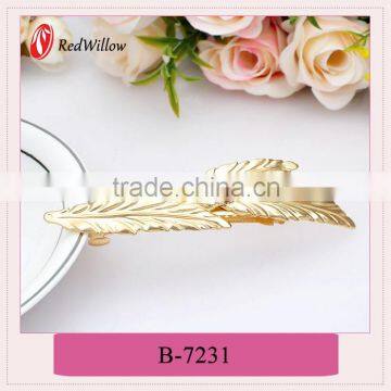 China new design popular gold women hair clips