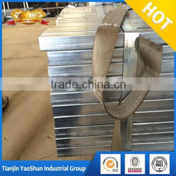 19*19mm galvanized square steel tube/ 19*19 gi square tube steel pipe