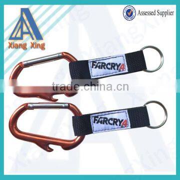 Eco-friendly mini carabiner short lanyard with custom logo