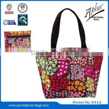 felt tote shopping bag with multiple pockets picture pockets