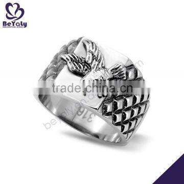 2015 cheap price jewelry 316l stainless steel custom engraved ring