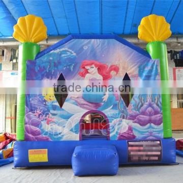 kids inflatable jumping bouncer, mermaid air bouncer inflatable trampoline