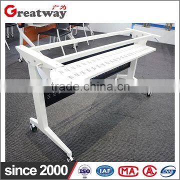 Best selling high quality office furniture metal table frame folding table design(ZD-02)