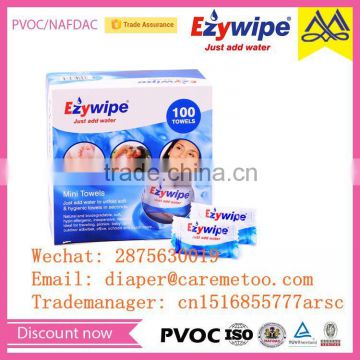 Eyzwipe Quick-dry White Compressed Towel/Coin Tissues/Magic Face Towel