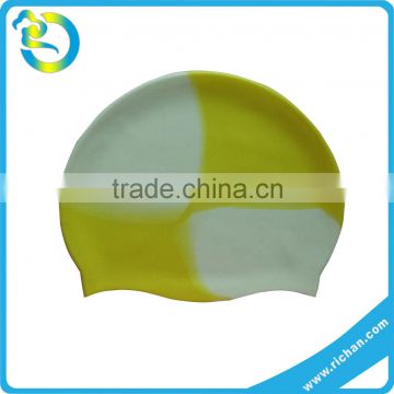 fashionable customized logo waterproof cool silica gel swimming cap