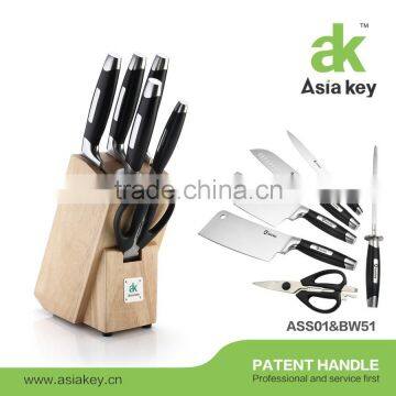 Premium and Luxury 7pcs Japanese Chef Knife Set With Wooden Stand