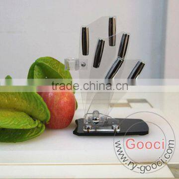 4- Piece NEW Acrylic 3" or 4" / 5" / 6" / inch peeler Knife Holder ceramic knife Cutlery