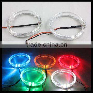 car 100mm halo ring light guide multicolor led angel eyes 3 inch lens 100mm led halo rings