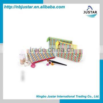 High quality PVC Material Dot Pattern Elegant Practical Cosmetic Bag or Toilet Bag