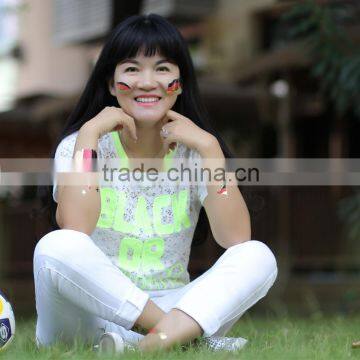 Beauty Sticker 2016 UEFA Gold and Silver Tattoo Stickers/world Cup Country Flag Tattoo Sticker photo-3