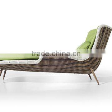 Resin wicker cheap garden sun loungers for sale