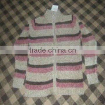 Pink And Gray Color Ladies Sweater