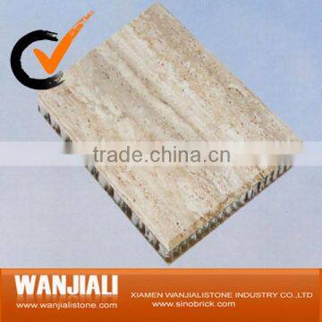 Travertine stone and aluminium composite panel