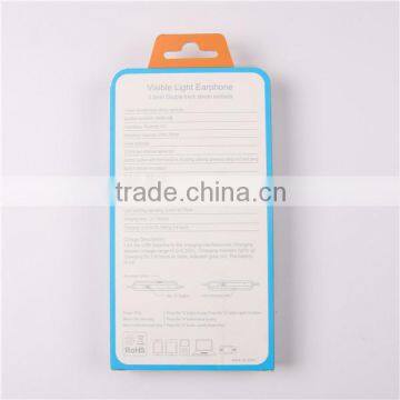 China Factory Wired EL Eaphone With EL Light, Stereo Earphones for IPhone/HTC/Huawei/Android Phone With Mic photo-6