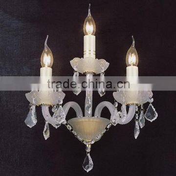 Fashionable customized amber crystal wall lights