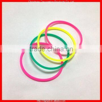 3MM glow in the dark silicone sports hair bands (KMS-1559)