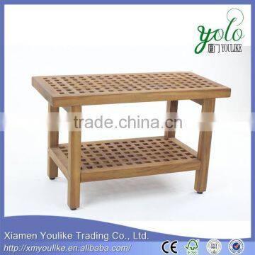 Creative products bamboo bench with shoe rack