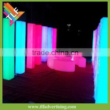 Advertising inflatable LED light cheer stick,Decorative inflatable LED pillar,Holidays led inflatable tube